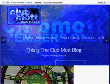 Tablet Screenshot of clubmott.com